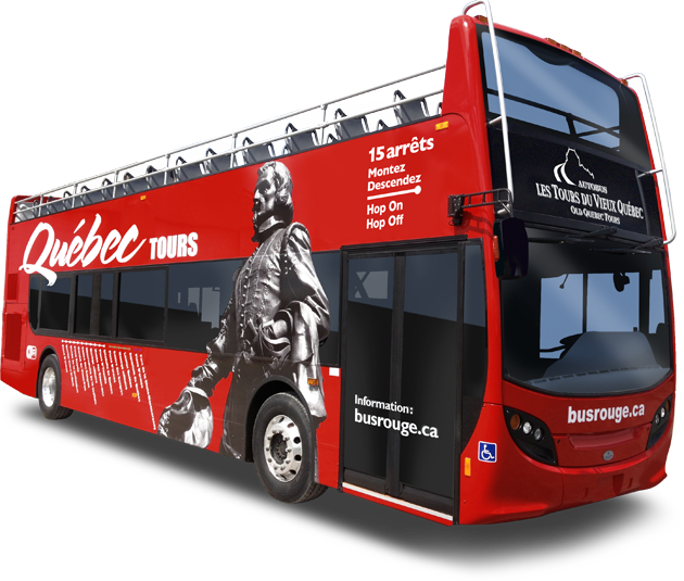 Bus rouge à impériale Unitours 80&nbsp;passagers